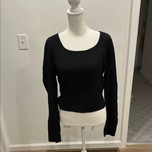 Elegant Black Knit Sweater